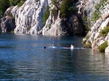 Video of Cliff Diving at Lake Topaz